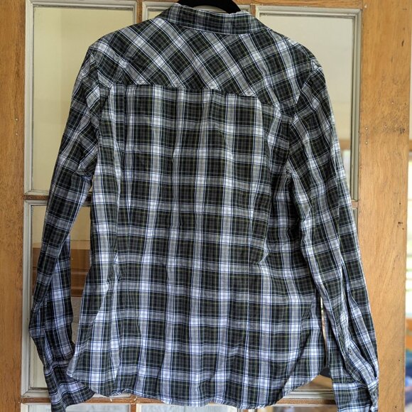J Crew Plaid long sleeved button up shirt Size 14 - Picture 5 of 14